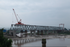 中铁九局承建双线特大桥钢桁梁拼装架设工作顺利结束